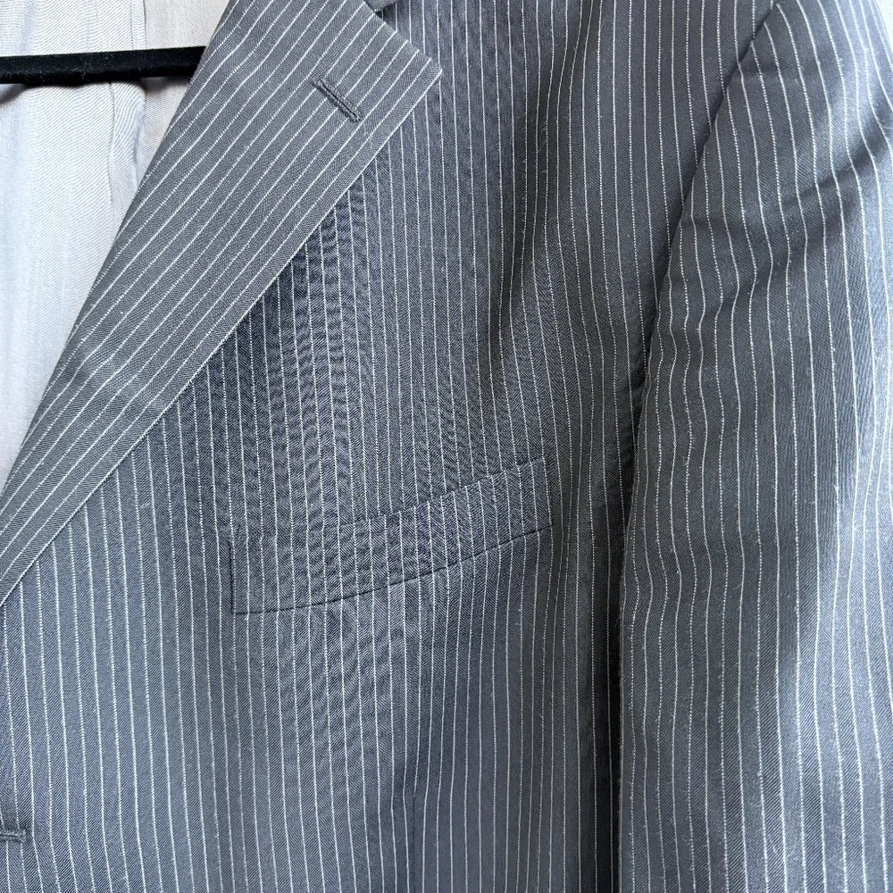Oscar de la Renta‎ Wool Pinstripe Blazer | Men’s Size 48 | XL
